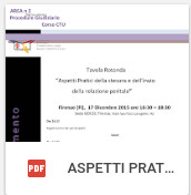 ASPETTI PRATICI DELLA STESURA E DELL'INVIO DELLA RELAZIONE PERITALE - 17.12.15 
