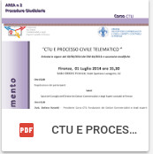 CTU E PROCESSO CIVILE TELEMATICO - 01.07.14